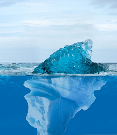 Photo d'un iceberg